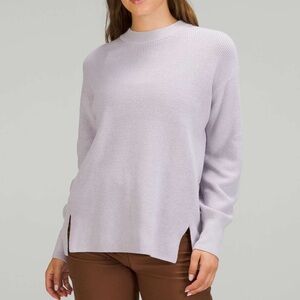 Lululemon Lavender Merino Wool Blend Sweater